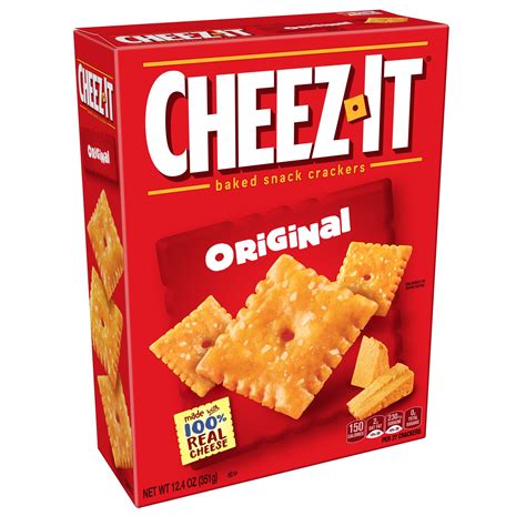 Cheez-It Original Baked Cheese Crackers - 12.4 Oz Box - Walmart.com