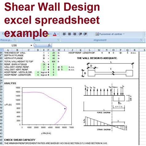 Shear Wall Design Based on ACI 318-02 - excel spreadsheet - Civil ...