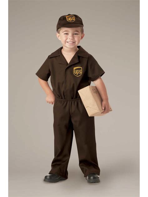 UPS Driver Costume for Kids - Chasing Fireflies