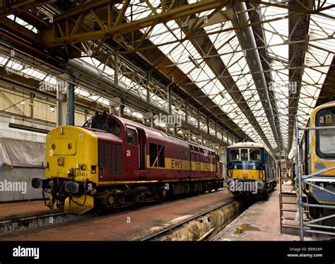 Interior of Eastleigh Railway Works, Eastleigh, Hampshire, UK Stock ...