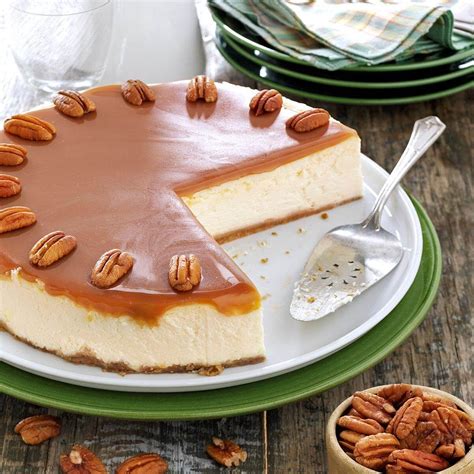 Caramel Praline Cheesecake Recipe | Taste of Home