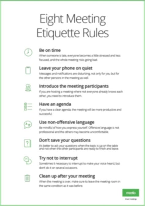 8 meeting etiquette rules you need to know