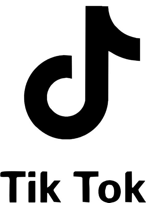 Tik Tok Logo Png Black And White - Tiktok Icons Download In Svg Or Png ...