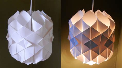 DIY paper lamp.lantern (Cathedral light) - how to make a pendant light ...