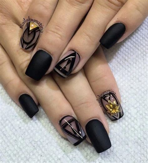 50 Sassy Black Nail Art Designs To Add Spark To Your Bold Look