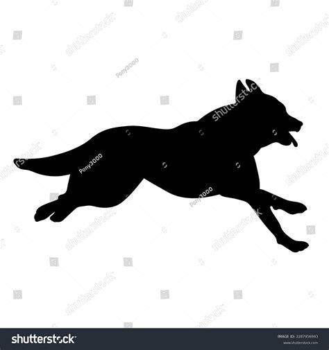 Dog Running Pet Silhouette Vector Dog: เวกเตอร์สต็อก (ปลอดค่าลิขสิทธิ์ ...