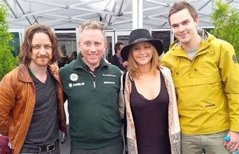 Nicholas Hoult bumps into Hugh Grant at Formula One | HELLO!