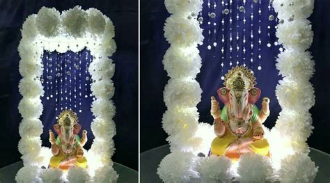 Ganpati Decoration Ideas At Home 2022 Simple ~ Ganpati Ganesh Chaturthi ...