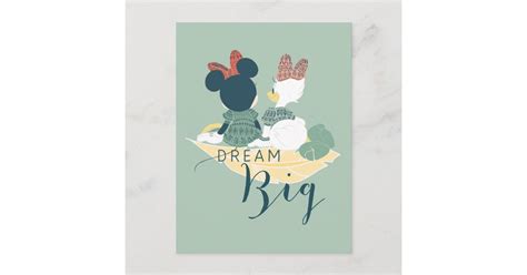 Minnie Mouse & Daisy Duck | Dream Big Postcard | Zazzle