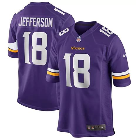 Men's Nike Justin Jefferson Purple Minnesota Vikings Game Jersey