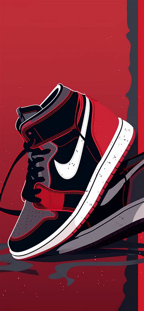 Nike Jordan 1 Retro Sneakers Red Wallpapers - Wallpapers Clan