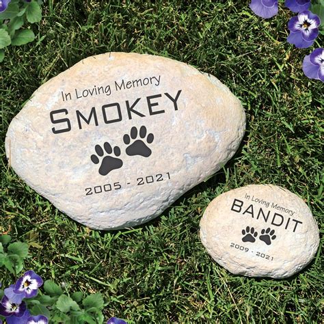 Engraved Pet Memorial Garden Stone | GiftsForYouNow