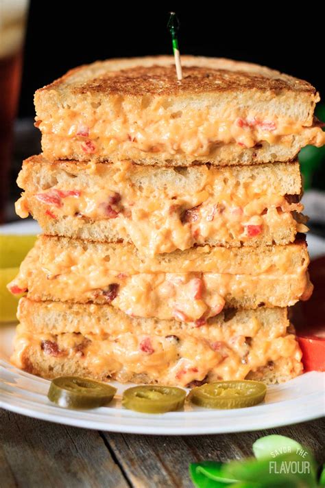 Grilled Pimento Cheese Sandwiches | Savor the Flavour