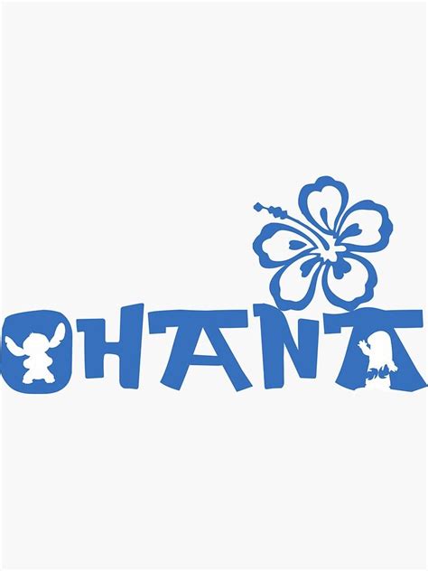 "Ohana" Sticker for Sale by terlan | Lilo and stitch ohana, Lilo and ...