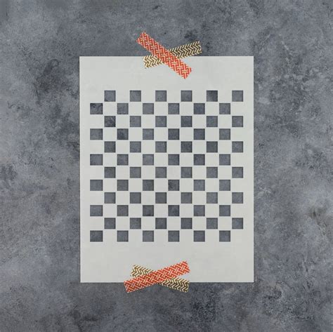 Checker Pattern Stencil | Checkered pattern, Stencils, Gingham fabric