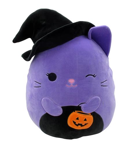 Squishmallows Official Kellytoy Plush 16" Purple Cat Witch - Ultrasoft ...