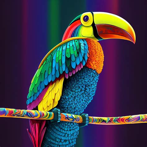 A rainbow toucan : r/midjourney