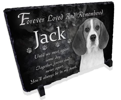 Dog Memorial Solid Slate Plaques Rainbow Bridge Dog - Etsy