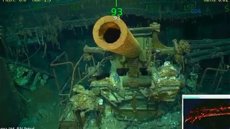 Underwater footage of sunken aircraft carrier USS Lexington – video ...