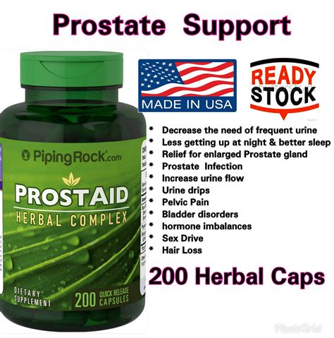 Prost Aid Herbal Complex, Prostate Care by Piping Rock (Saw Palmetto ...