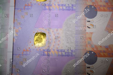 Security Elements Pictured On Banknote Specimen Editorial Stock Photo ...