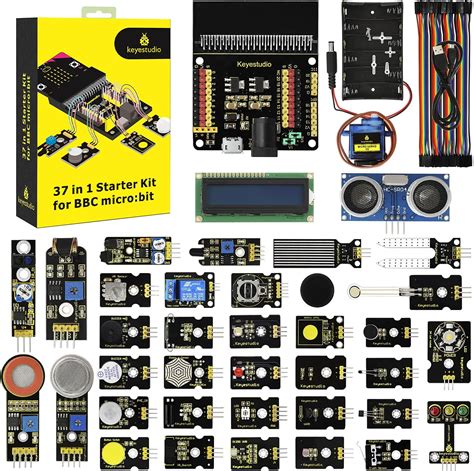 KEYESTUDIO 37 Sensors in 1 Box Starter Kit for BBC Micro:bit V2 V1.5 ...