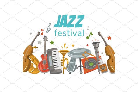 Jazz and blues festival or music – MasterBundles