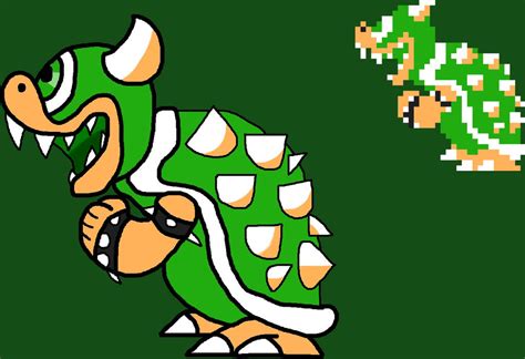 SMB1 Bowser Sprite Redraw by MegaToon1234 on DeviantArt