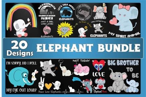 Elephant SVG Bundle Bundle · Creative Fabrica