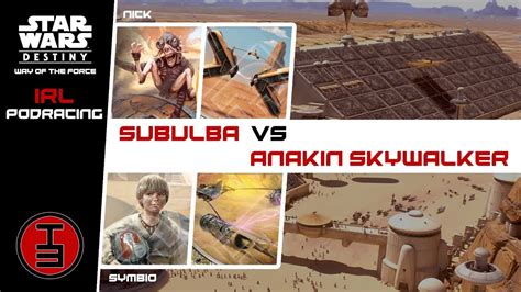 Sebulba vs Anakin - Podracing Format - Star Wars Destiny Game - YouTube