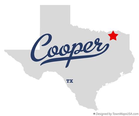 Map of Cooper, TX, Texas