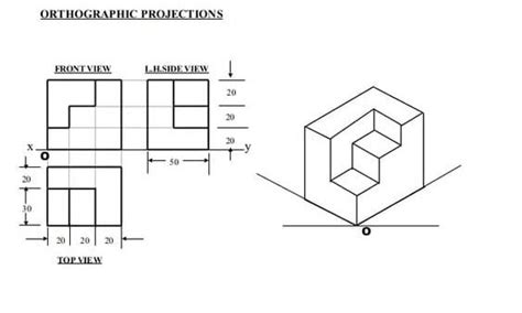 Orthographic Projection (Principles, Conversions) | Difference Between ...