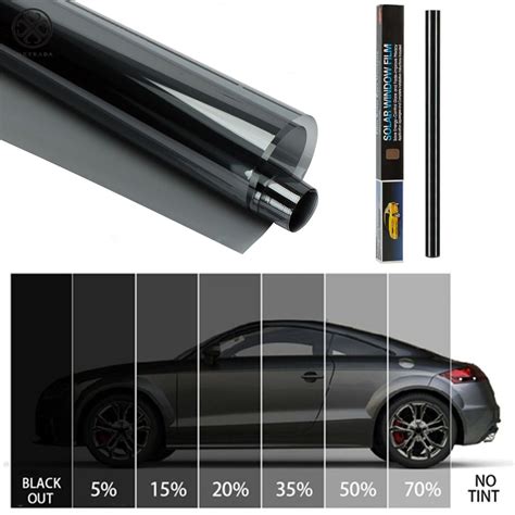 Luxtrada 35% Uncut Roll Window Tint Film Charcoal Black Car Glass ...