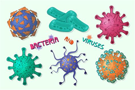 virus patógenos, gérmenes, microorganismos, microbios aislados sobre ...