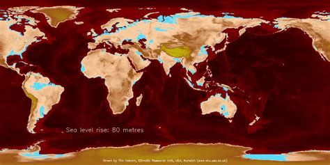 Tim Osborn's sea level rise maps