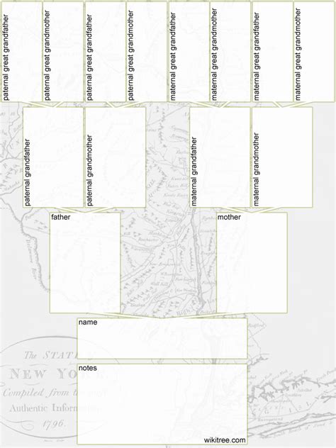 Paternal Family Tree Template | HQ Printable Documents