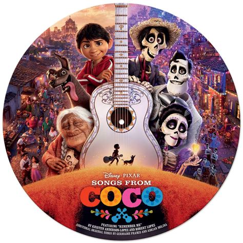 Songs From Coco Movie Soundtrack Exclusive Picture Disc Vinyl LP Disne ...