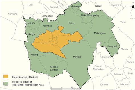 Nairobi Districts Map