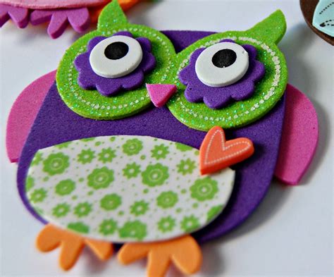 Foam Owl Craft Kit Magnet Craft Party Activity