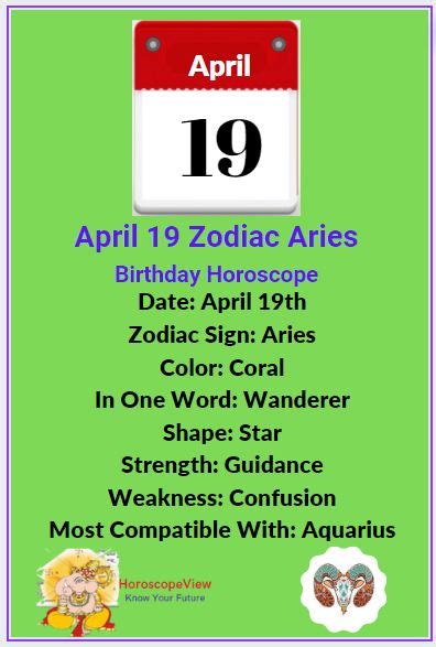 Zodiac April 19th - Aries Traits, Personality & More