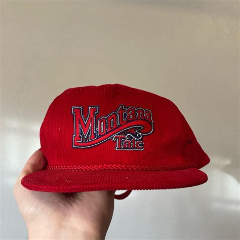 Men's Red and Blue Hat | Depop