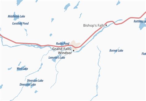 MICHELIN Grand Falls-Windsor map - ViaMichelin