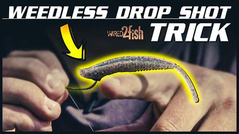 Rigging a WEEDLESS Drop Shot (Without Texas Rigging It) - YouTube