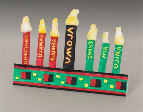 Folded Paper Kwanzaa Kinara Craft | crayola.com