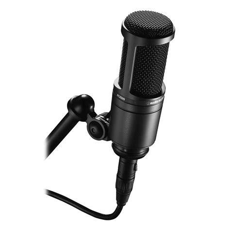 Audio-Technica AT2020 Cardioid Condenser Studio XLR Microphone, Ideal ...