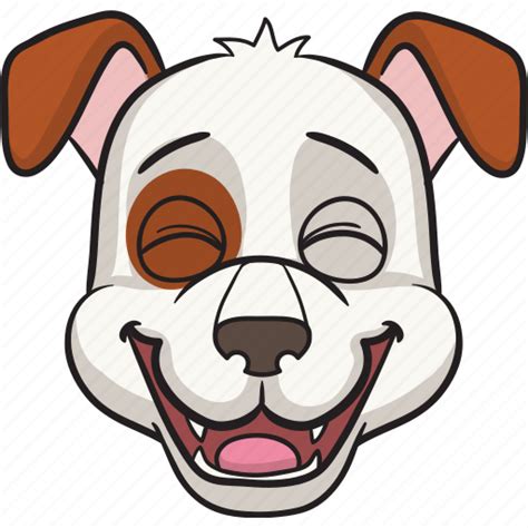 Cartoon, dog, emoji, emoticon, face, smiley icon - Download on Iconfinder