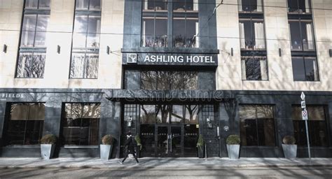 Front of the Ashling Luxury Hotel in the City Center of Dublin, Ireland ...