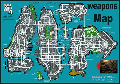 Gta 4 Weapons Map | World Map 07