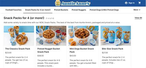 Auntie Anne's Menu With Prices [Updated July 2024] - TheFoodXP