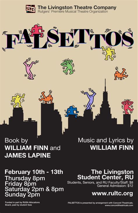 Falsettos poster | Music poster, Theatre poster, Silly songs